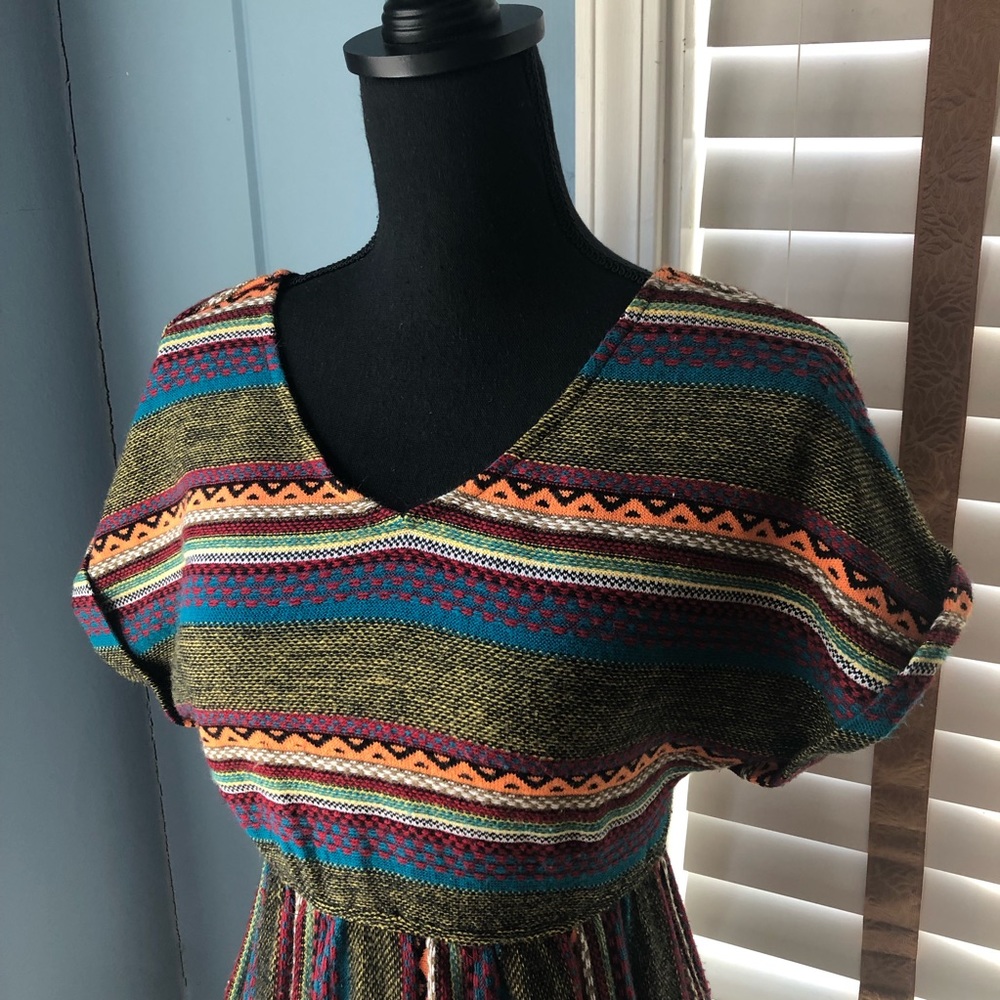 Multi Patterned Knit Hot & Delicious Dress - Picture 4 of 14